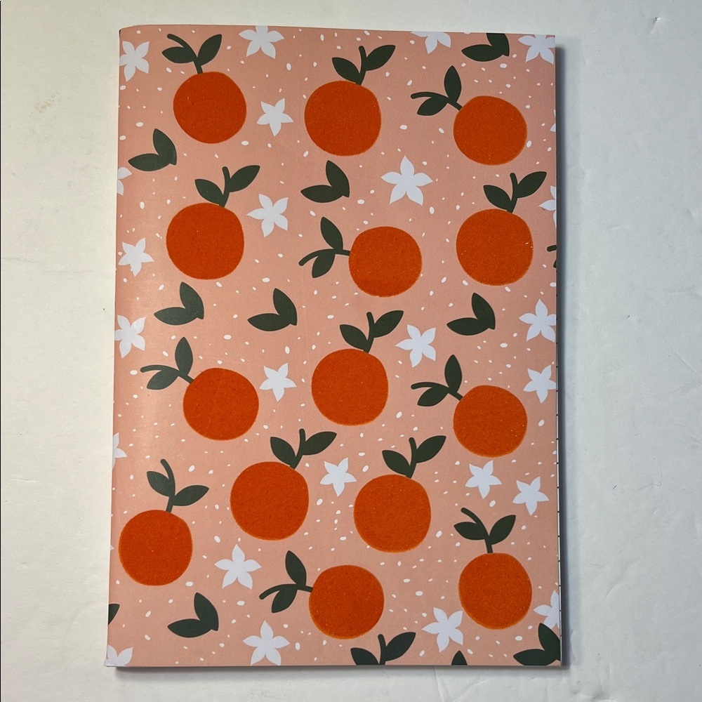 Orange and White Decorative Notebook NWT - Picture 3 of 12